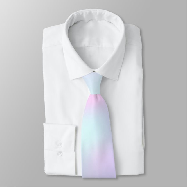 purple pink aqua pastel colours tie (Tied)