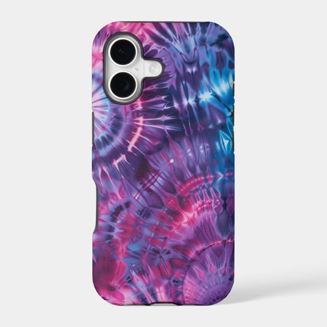 Purple Pink Blue Tie Dye Spiral (Back)