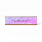 Purple Pink Business Glitter Sparkle Modern Chic