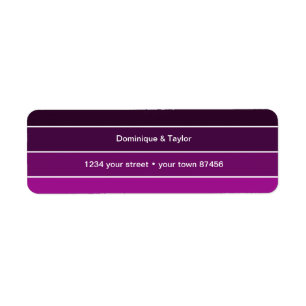 Purple - Pink Colour Harmony Return Address Label