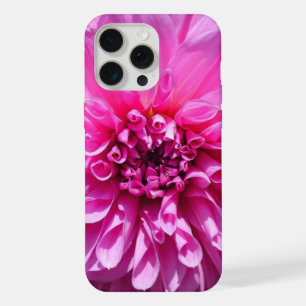 Purple Pink Dahlia Flower iPhone 15 Pro Max Case