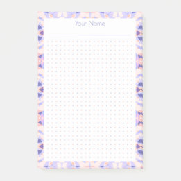 Purple Pink Dot Grid Layout College Plan Planner Post-it Notes