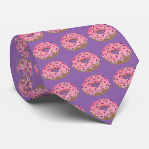 Purple Pink Doughnut Doughnut Doughnuts Sprinkles  Tie