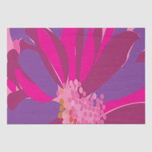 Purple Pink Floral Pattern  Tissue Paper