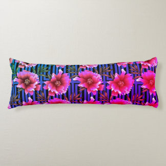 Purple & Pink Floral Print Body Pillow