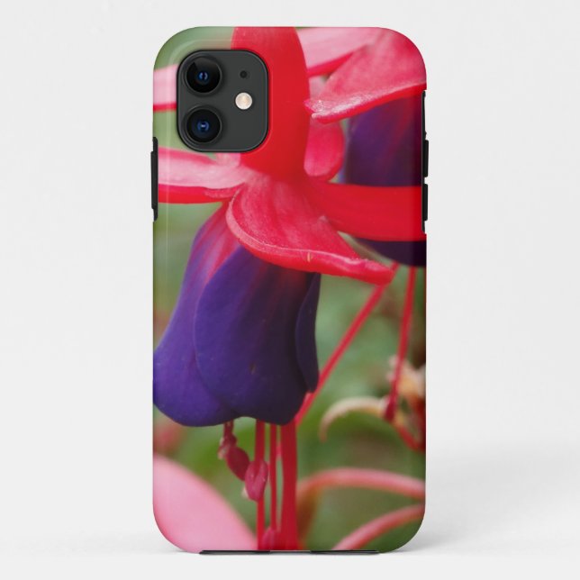 Purple Pink Flowers iPhone SE + iPhone 5/5S Case-Mate iPhone Case (Back)