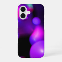 PURPLE PINK FUCHSIA FRACTAL BUBBLES IN BLACK