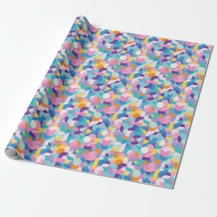 Purple & Pink Geometric Pattern Wrapping Paper