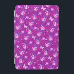 Purple pink girls butterflies hearts ipad cover<br><div class="desc">Perfect to protect your ipad screen. This original bright purple and pink butterflies and hearts graphic case is designed by Sarah Trett.</div>