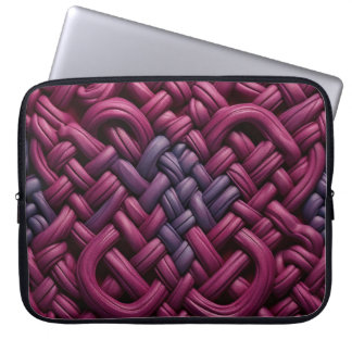 PURPLE & PINK IRISH CELTIC KNOTS LAPTOP SLEEVE