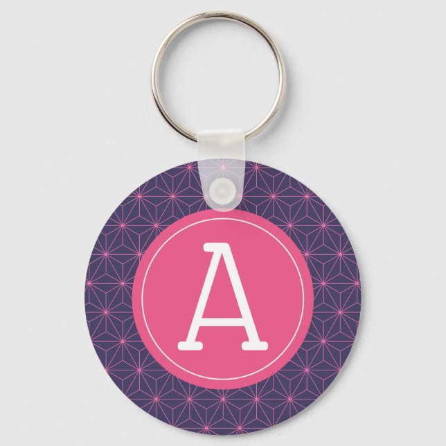 Purple Pink Lazer Key Ring (Front)