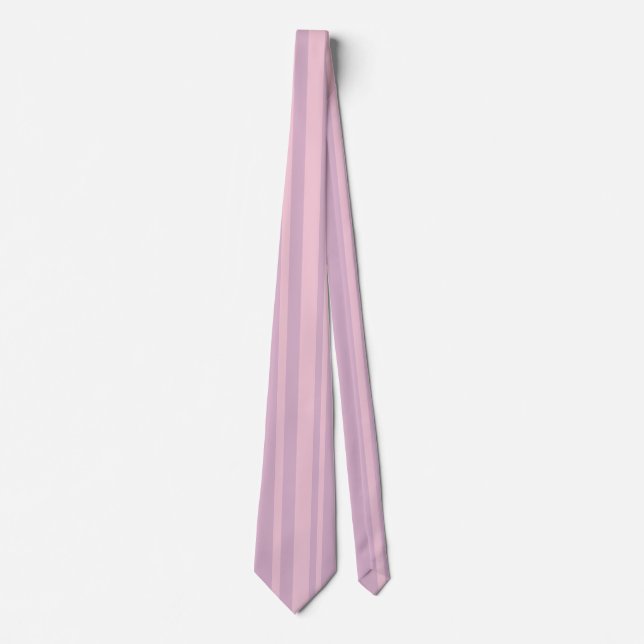Purple & Pink Line Pattern Tie (Front)