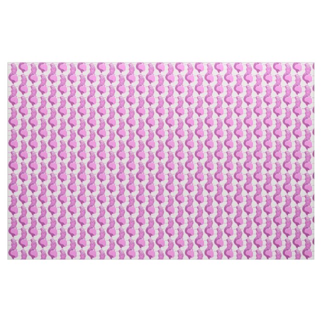 purple pink mermaid pattern fabric (Yard)