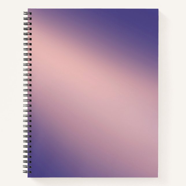 Purple Pink moonlight ombre effect  Notebook (Front)