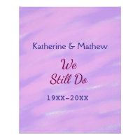Purple pink pastel Vow renewal anniversary waterco