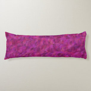 Purple Pink Red Abstract Seamless Pattern Body Cushion