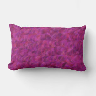 Purple Pink Red Abstract Seamless Pattern Lumbar Cushion