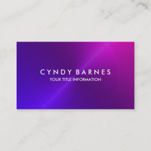 Purple Pink Sheen Business Card