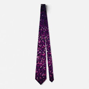 Purple Pink Sparkle Abstract Glitter Patterns Gift Tie