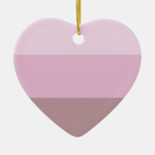 Purple Pink Striped Ombre Ceramic Tree Decoration