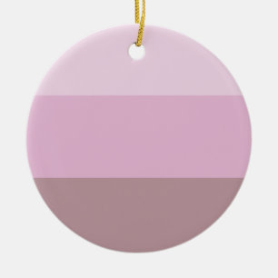Purple Pink Striped Ombre Ceramic Tree Decoration