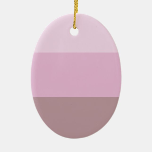 Purple Pink Striped Ombre Ceramic Tree Decoration (Front)