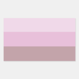 Purple Pink Striped Ombre Rectangular Sticker