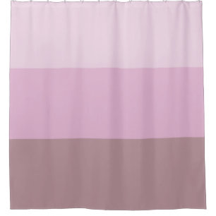 Purple Pink Striped Ombre Shower Curtain