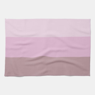 Purple Pink Striped Ombre Tea Towel