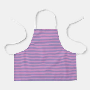 Purple Pink Stripes Pattern Apron
