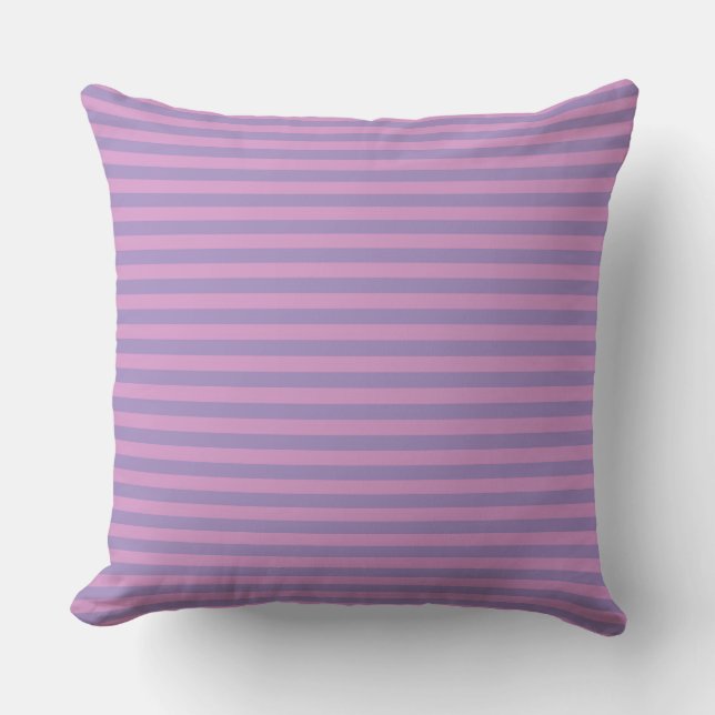 Purple Pink Stripes Seamless Pattern Cushion (Front)