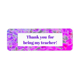 Purple Pink Teacher Appreciation Tie-Dye Thank You