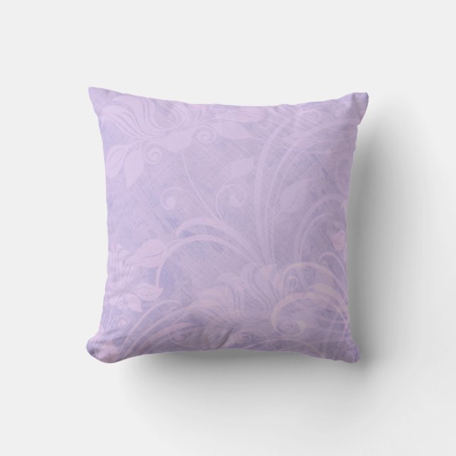 Purple pink textured vintage styled throw pillow (Front)