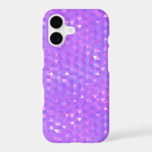 Purple Pink Trendy Triangles Geometric Pattern