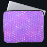 Purple Pink Trendy Triangles Geometric Pattern Laptop Sleeve<br><div class="desc">Custom design</div>