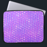 Purple Pink Trendy Triangles Geometric Pattern Laptop Sleeve<br><div class="desc">Custom design</div>