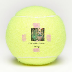 Purple pink watercolor father son dad add image te tennis balls