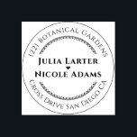 Purple Pink Wild Orchid Flowers Wreath Wedding Rubber Stamp<br><div class="desc">Beautiful Invitation to celebrate Special occasions and festivals comes with digital and E-invitation as per your request. We would love to replicate our designs to make multiple products like rsvp cards, labels envelopes, and more. Customisation is available for ready-to-print on request at info@shamaurcreatif@gmail.com Look Forward to hearing from you :)...</div>