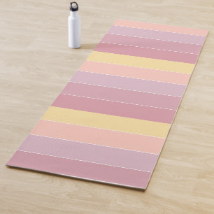 Purple Pink Yellow Colours Fitness Sport Elegant Yoga Mat