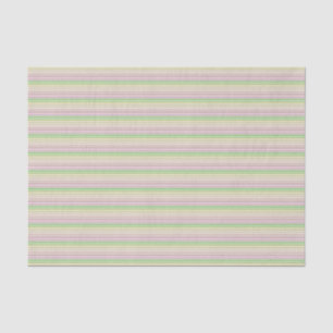 Purple Pink Yellow Green Stripes Tissue Paper