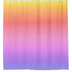Purple pink yellow orange ombre abstract design shower curtain