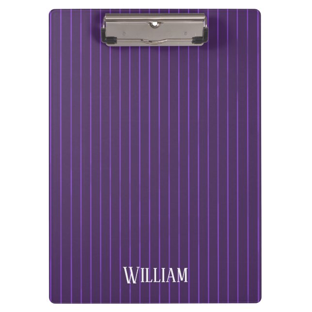 Purple pinstripes clipboard (Front)