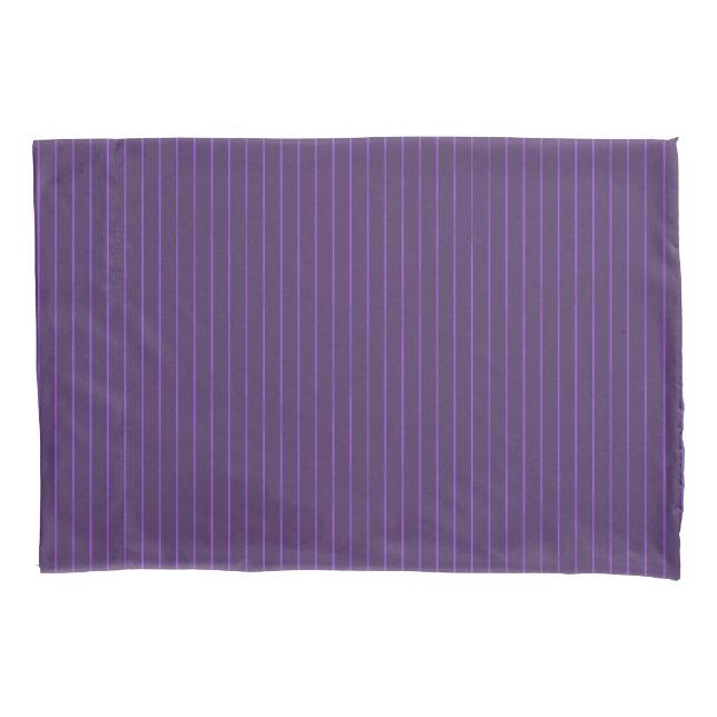 Purple pinstripes pillowcase (Front)