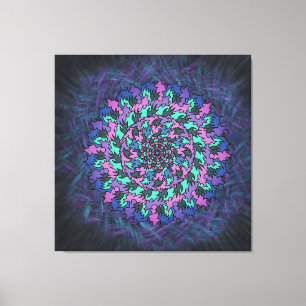 Purple Pinwheel Canvas Print