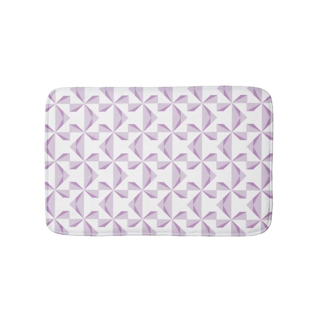 Purple Pinwheels Bath Mat (Front)