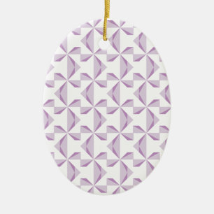 Purple Pinwheels Ceramic Tree Decoration
