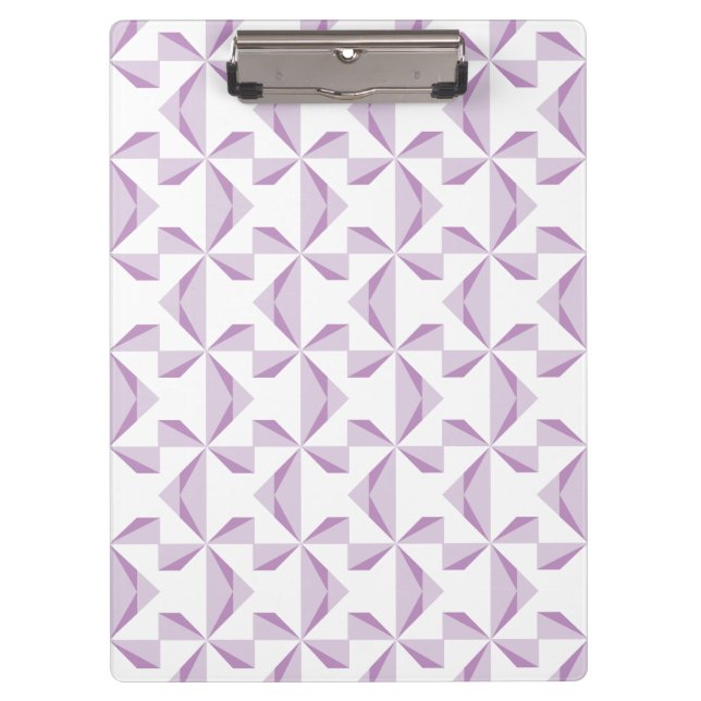 Purple Pinwheels Clipboard (Front)