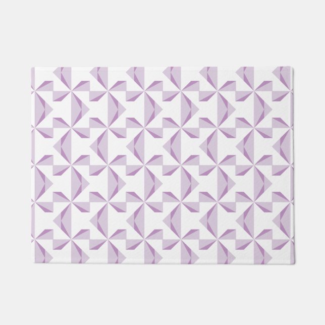 Purple Pinwheels Doormat (Front)