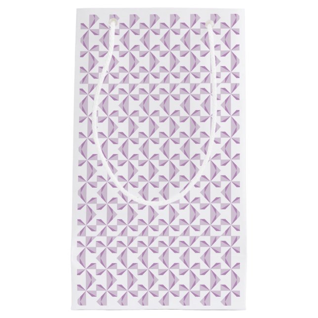 Purple Pinwheels Small Gift Bag (Front)