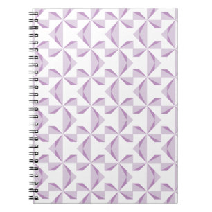 Purple Pinwheels Spiral Notebook